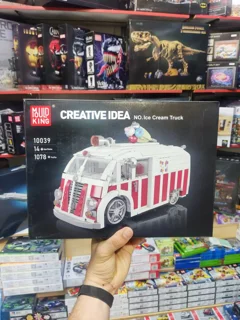 لگو ساختنی ماشین ون بستنی ice cream truck مولد کینگ کد10039 تعداد قطعات 1078