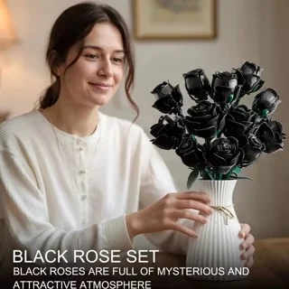 لگو ساختنی گل رز سیاه کد T2124 black rose gad misi