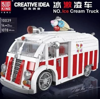 لگو ساختنی ماشین ون بستنی ice cream truck مولد کینگ کد10039 تعداد قطعات 1078