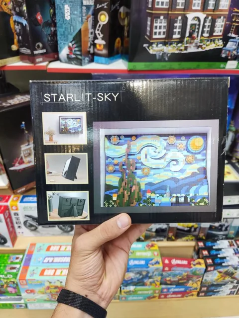 لگو ساختنی تابلو شب پرستاره ونگوگ starlight sky  کد M3062