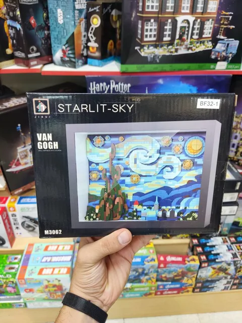 لگو ساختنی تابلو شب پرستاره ونگوگ starlight sky  کد M3062