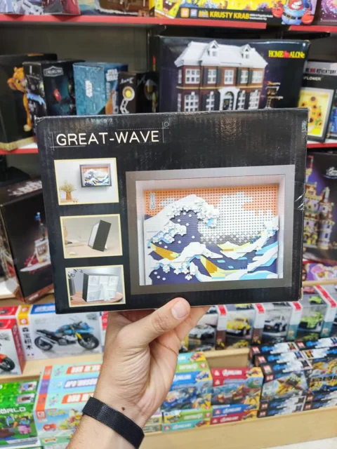 لگو ساختنی تابلو موج دریا  great wave kana gave  کد M3061