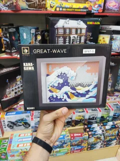 لگو ساختنی تابلو موج دریا  great wave kana gave  کد M3061