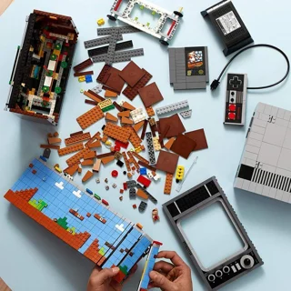 لگو ساختنی کنسول بازی nintenoo  entertainment system کد 25266 تعداد قطعات  ۲۶۴۶