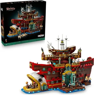 لگو ساختنی کشتی وان پیس one piece رستورن شناور floating restaurant کد ۷۰۳۲۴ تعداد قطعات ۳۴۰۲
