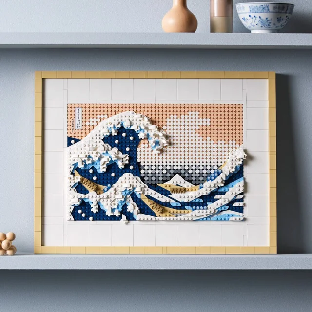 لگو ساختنی تابلو موج دریا  great wave kana gave  کد M3061
