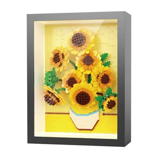 لگو ساختنی تابلو گل آفتابگردان ونگوگ sunflower کد M3064