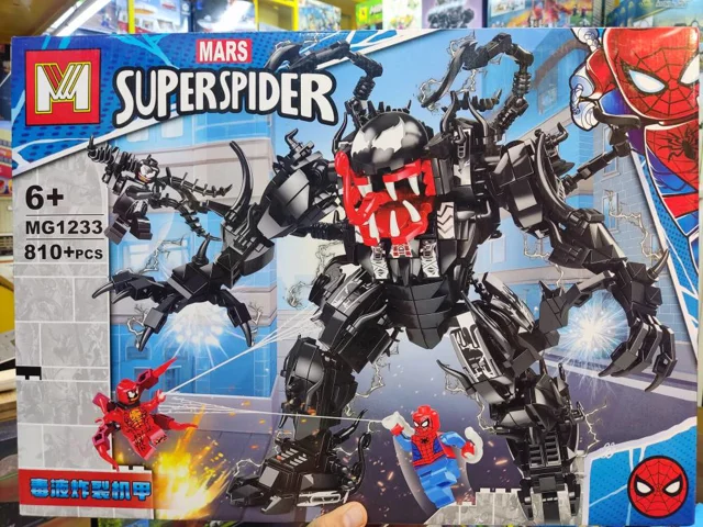 لگو ساختنی مرد عنکبوتی superspider کد MG 1233 تعداد قطعات ۸۱۰