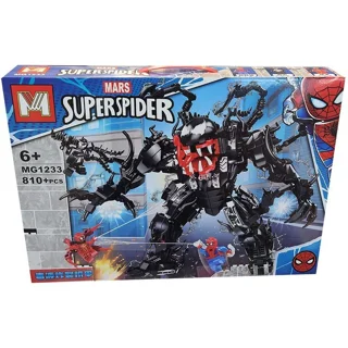 لگو ساختنی مرد عنکبوتی superspider کد MG 1233 تعداد قطعات ۸۱۰