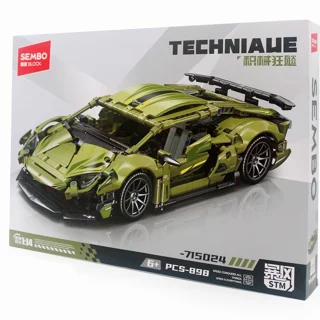 لگو ساختنی ماشین مسابقه ای کد 715024 تعداد قطعات 898 techniaue مقیاس ۱:۱۴ Sembo
