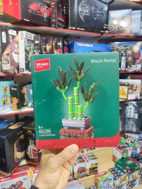 لگو ساختنی گلدان گل بامبو  Sembo box کد 601295