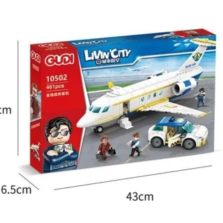 لگو ساختنی هوایپیما livin city  GUDI کد 10502 تعداد قطعات 461