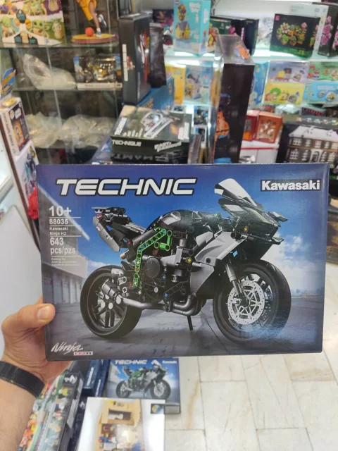 لگو ساختنی موتور کاواساکی نینجا kawasaki ninja h2 کد 88035 تعداد قطعات 643