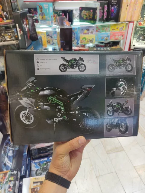 لگو ساختنی موتور کاواساکی نینجا kawasaki ninja h2 کد 88035 تعداد قطعات 643