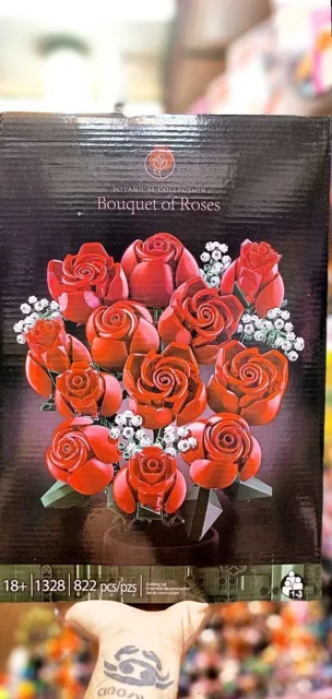 لگو ساختنی دسته گل رز bouquet of roses کد 1328 تعداد قطعات822