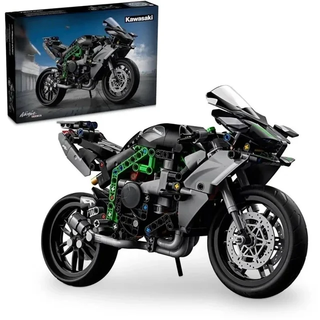 لگو ساختنی موتور کاواساکی نینجا kawasaki ninja h2 کد 88035 تعداد قطعات 643