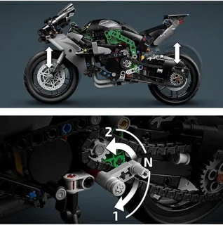 لگو ساختنی موتور کاواساکی نینجا kawasaki ninja h2 کد 88035 تعداد قطعات 643