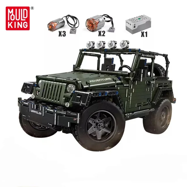 لگو ساختنی ماشین wrangler کد 13124 تعداد قطعات 2096