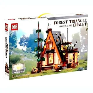 لگو ساختنی کلبه چوبی جنگلی مثلثی forest triangle chalet
