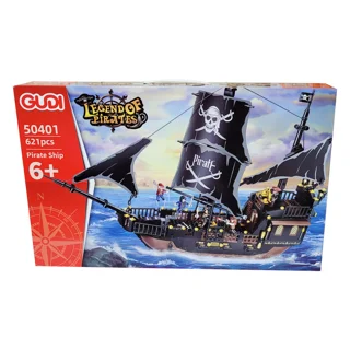 لگو ساختنی کشتی دزدان دریایی جک گنجشکه legends of pirates کد 50401 تعداد قطعات 621