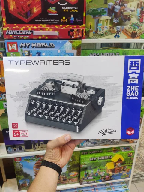 لگو ساختنی ماشین تایپ typewriters zhe gao blocks کد 00940 تعداد قطعات 1136