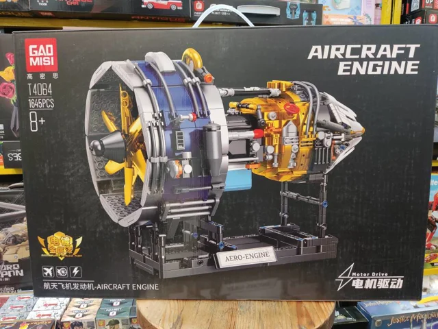 لگو ساختنی موتور سفینه فضائی aircraft engine gad misi کد T4064 تعداد قطعات 1645