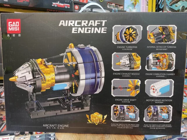 لگو ساختنی موتور سفینه فضائی aircraft engine gad misi کد T4064 تعداد قطعات 1645