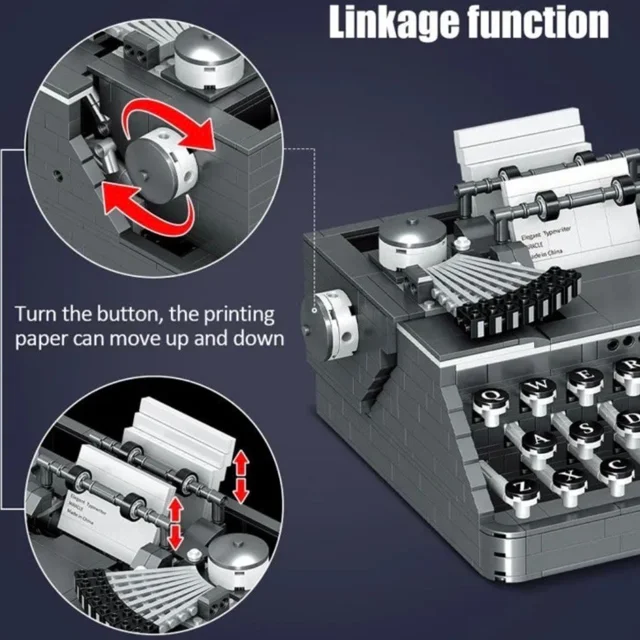 لگو ساختنی ماشین تایپ typewriters zhe gao blocks کد 00940 تعداد قطعات 1136