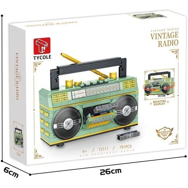 لگو ساختنی رادیو vintage radio tycoleکد T2111 تعداد قطعات 781
