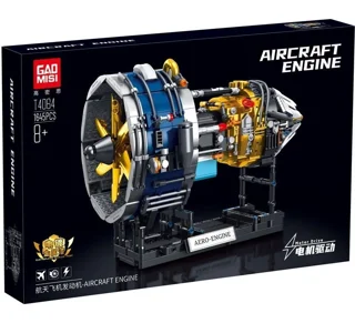 لگو ساختنی موتور سفینه فضائی aircraft engine gad misi کد T4064 تعداد قطعات 1645
