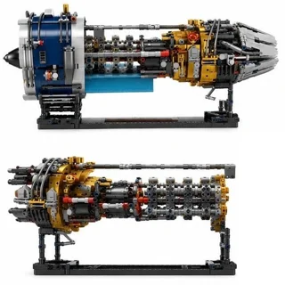 لگو ساختنی موتور سفینه فضائی aircraft engine gad misi کد T4064 تعداد قطعات 1645