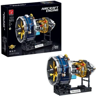لگو ساختنی انجین هواپیما aircraft engine gad misi کد T4064 تعداد قطعات 1645