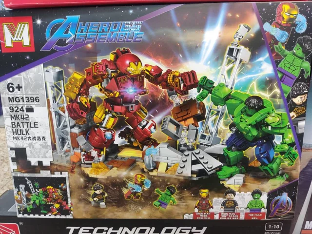 لگو ساختنی قهرمانان heroes assemble کد MG1396 تعداد قطعات 924
