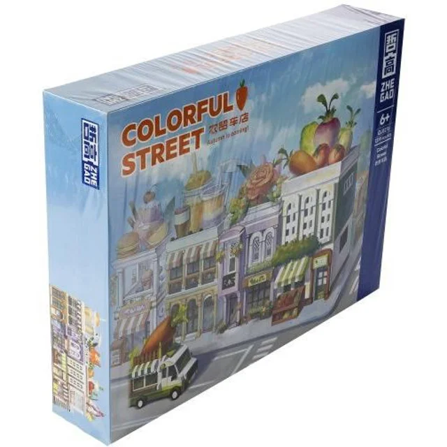 لگو ساختنی خیابان رنگارنگ colorful street zhe gad کد QJ5276 تعداد قطعات 1219