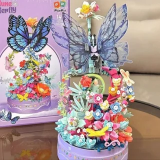 لگو ساختنی پاپین مدل پروانه و گلFORTUNR BUTTERFLY کد 663502 تعداد قطعات 630