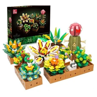 لگو ساختنی ژی استار مدل BOTANICAL GARDEN SUCCULENTSباغ گیاهشناسی کد JJ9037 تعداد قطعات 913