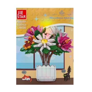 لگو ساختنی ژی استار مدل گل  کد JJ9036 تعداد قطعات 900