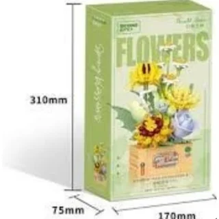 لگو ساختنی باکس گل کد 52044 تعداد قطعات 327
