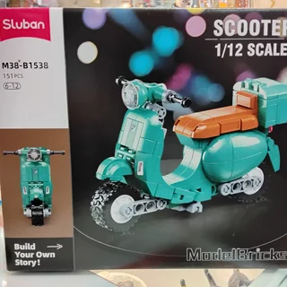 لگو ساختنی اسکوتر آبی کد B1538 تعداد قطعات 151