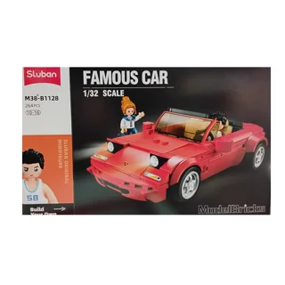 لگو ساختنی ماشین قرمزFAMOUS CAR کد B1128 تعداد قطعات264