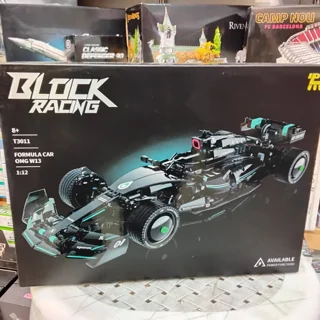 لگو ساختنی ماشین مسابقه ای FAMOUS CAR W13 BLOCK RACING کد T3011