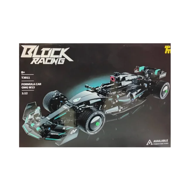 لگو ساختنی ماشین مسابقه ای FAMOUS CAR W13 BLOCK RACING کد T3011