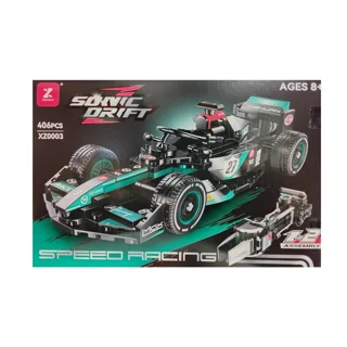 لگو ساختنی ماشین مسابقه ای SONIC DRIFT کد XZ0003 تعداد قطعات 406