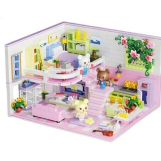 لگو ساختنی پاپین مدل خانه ی خرس کوچک BABY BEAR POPIN کد 613012 تعداد قطعات 1110