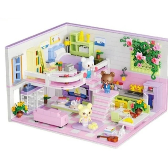 لگو ساختنی پاپین مدل خانه ی خرس کوچک BABY BEAR POPIN کد 613012 تعداد قطعات 1110
