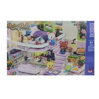 لگو ساختنی پاپین مدل خانه ی خرس کوچک BABY BEAR POPIN کد 613012 تعداد قطعات 1110