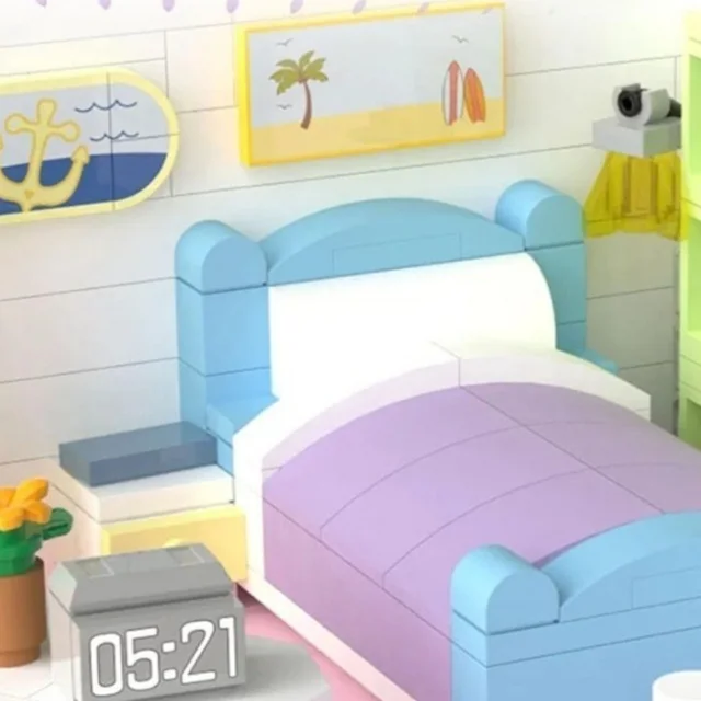 لگو ساختنی پاپین مدل خانه ی خرس کوچک BABY BEAR POPIN کد 613012 تعداد قطعات 1110