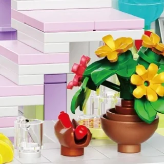 لگو ساختنی پاپین مدل خانه ی خرس کوچک BABY BEAR POPIN کد 613012 تعداد قطعات 1110