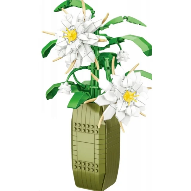 لگو ساختنی مدل گلدان گل کاکتوس ارکیده EPIPHYLLUM FLOWER STUDIO کد 9104A تعداد قطعات 571