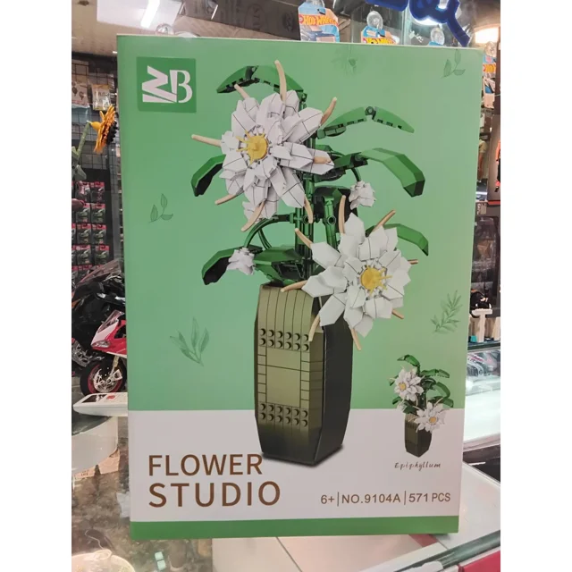 لگو ساختنی مدل گلدان گل کاکتوس ارکیده EPIPHYLLUM FLOWER STUDIO کد 9104A تعداد قطعات 571